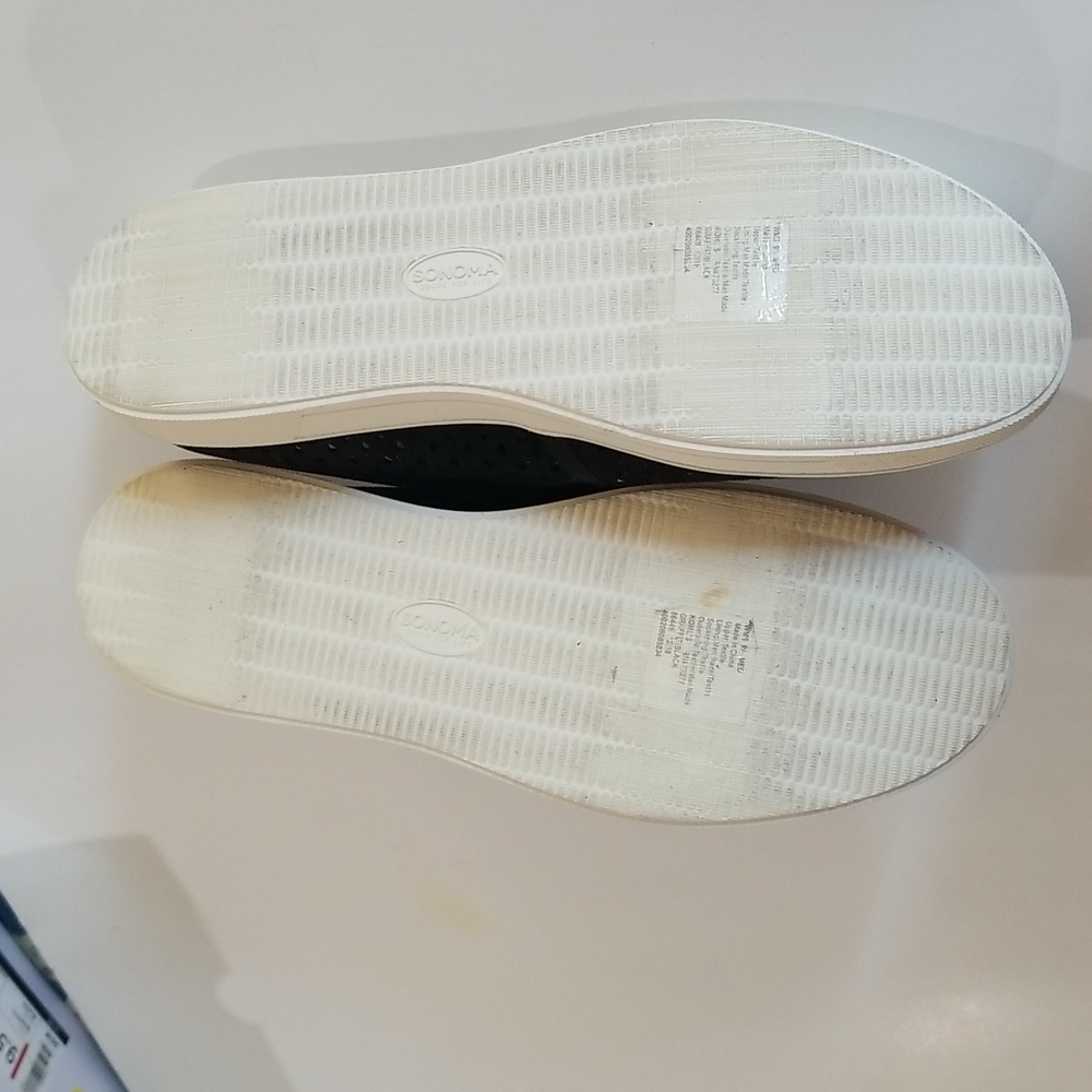 Sonoma Black Perforated Slip-On Sneakers - Picture 4 of 7